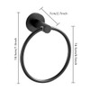 Stainless Steel Bathroom Towel Ring, Wall Mounted Bathroom Kitchen Towel