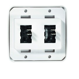 RV Designer S533, Contoured Wall Switch, Includes Base and Bezel, Double, On / Off, SPST, White, DC Electrical