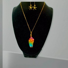 Unbranded Natural seashell Jewelry Set