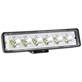 Willpower 1 x Mini LED Work Light Bar 6 Inch 18 W LED Headlight 12 V 24 V Spot Additional Headlight Waterproof LED Light Bar for Car Tractor Off-Road SUV UTV ATV 4 x 4