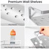 Uten Floating Shelves, Wall Mounted Updated Space Aluminum Shelves Set