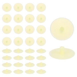 Sourcing Map 150Pcs Screw Cap Covers, 18 x 4.5mm Plastic Screw Decoration Cover for Phillips Screws, Beige