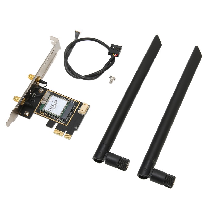PCIe WiFi 6E Card 2.4G/5G/6Ghz Up to 2400Mbps Dual Antenna