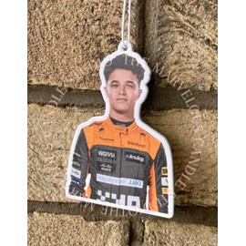 Lando Norris Inspired Car Air Freshener | Formula One Birthday Gift Ideas | Funny Novelty Gifts