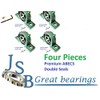 (Qty.4) UCP207-20 Pillow Block Bearings | 1-1/4" Bore | Solid