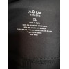 Aqua Athletic Black Leggings with Side Pockets and Mesh Leg