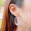 Bohemian Boho Acrylic Hoop Earrings for Women – Acetate Lucite