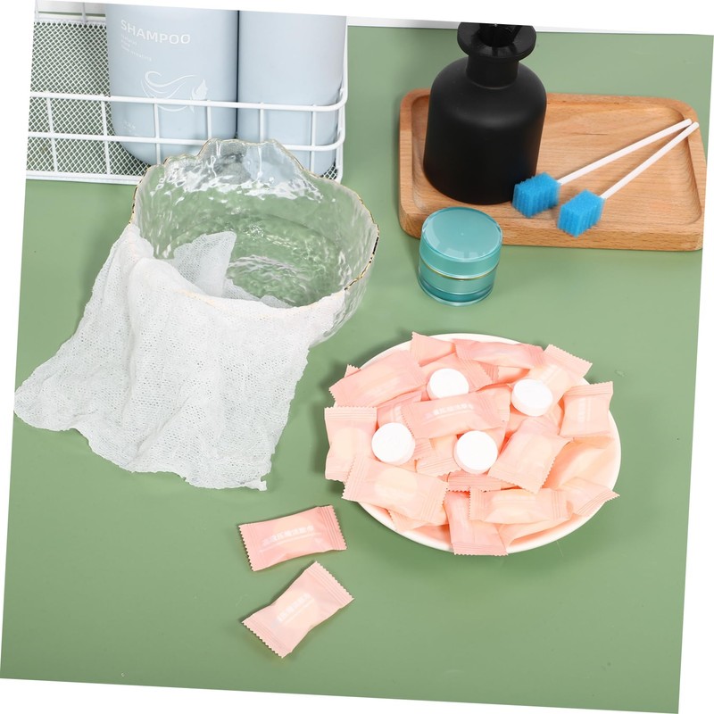 FRCOLOR 100Pcs Disposable Compressed Towels for Travel Camping Individually Wrapped