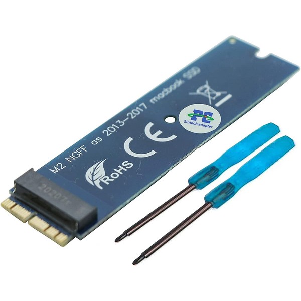Sintech M.2 nVME SSD Adapter Card Upgrade Kits,Compatible for MacBook