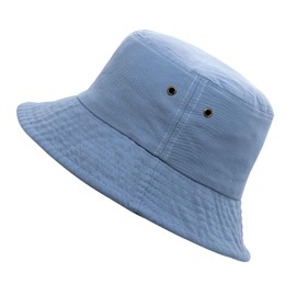 YAMEIZE Summer Trendy Bucket Hat for - Women Men Teens UV400 Beach Travel Classic Bucket Hat Fishmen Cap Sun Fishing Golf Outdoor Blue