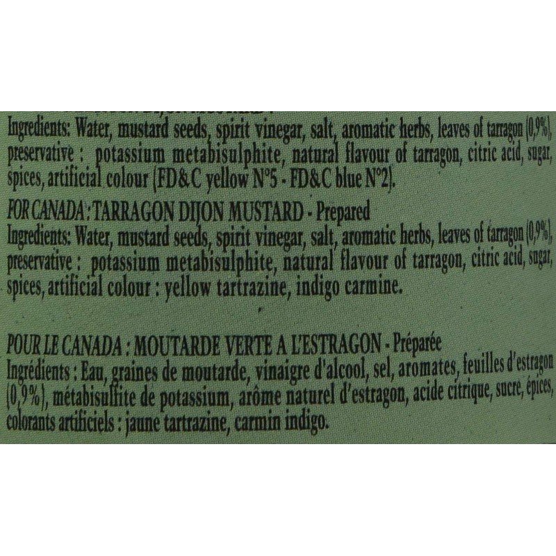 Edmond Fallot Dijon Mustard with Tarragon (7 ounce)