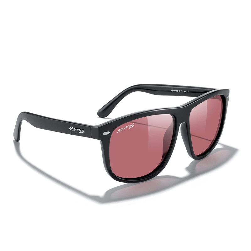 MERRY'S Men's Oversized Square Polarized Sunglasses for Driving Fishing Golfing