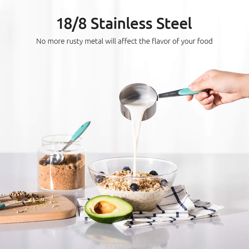Measuring Cups : U-Taste 18/8 Stainless Steel Measuring Cups and