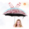 Honeystore Vintage Lace UV Sun Parasol Folding 3D Flower Embroidery