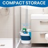 Collapsible Mop and Bucket Set with Scrub Mop and Brush,