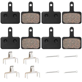 GIONAR 4 Pairs Bicycle Brake Pads Compatible with Shimano B01S, B03S, MT200, MT400, M315, M415, T615, Disc Brake Pads for Deore, TRP, Tektro, Universal Brake Pads for Shimano MTB Road Bike