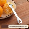 Fokmuaex 1pcs Stainless Steel Citrus Peeler - Ergonomic Orange/Lemon/Grapefruit Peeler