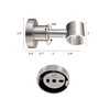 PHASAT Handheld Shower Head Holder Adjustable 304 Stainless Steel Handheld