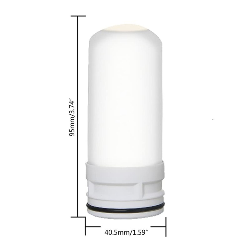 berjalan 10 PCS Faucet Water Filter Ceramic Replacement Remove Practical