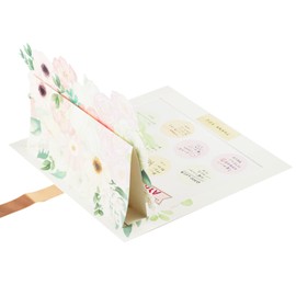 GREETING LIFE ECBS-30 Paper Paper Stickers, Stand Type, Flower, Pink