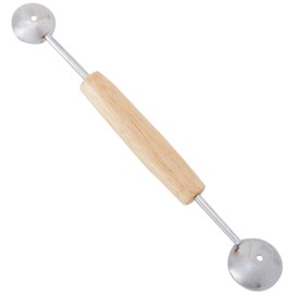 Dexam Faringdon Collection Carded Double Melon Baller, Brown, 26cm