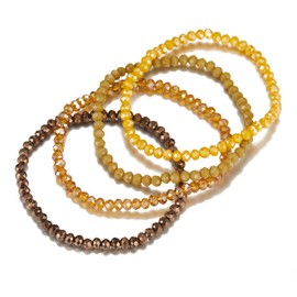 Fulu Autumn Women's Crystal Bead Bracelet, Multilayer Stones Bracelet, Boho Fashion, Jewellery, Best Friend Gifts, Zinc, No gemstone