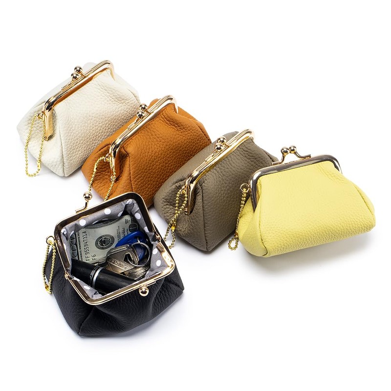 Yocipa Genuine Leather Coin Purse, Coin Purse, Women's, Mini Wallet,