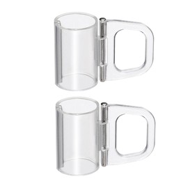 BIUDECO 2 Roller Handles Plastic Clips Cordless Clamp Easy Install for Window Shades Home Office