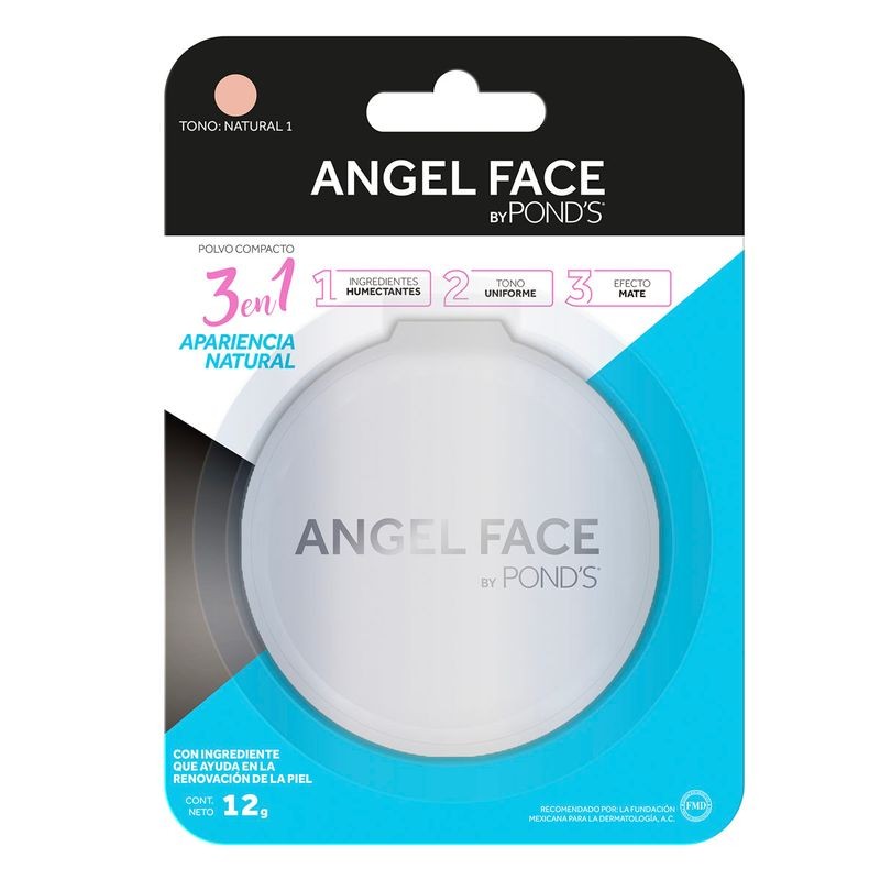 Maquillaje en Polvo Compacto Ponds Angel Face Natural Uno 12g