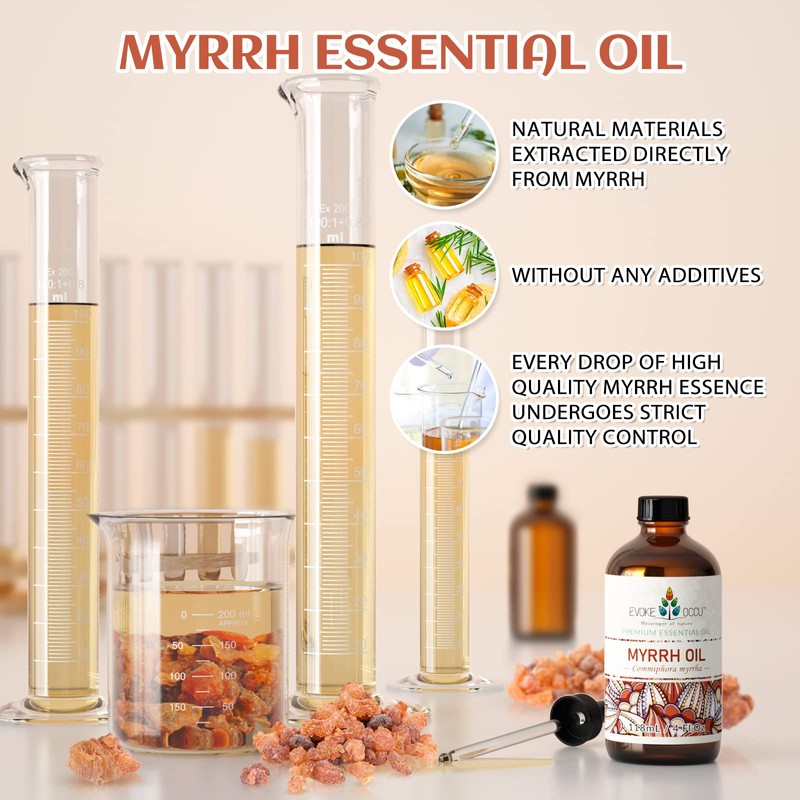 EVOKE OCCU Myrrh Essential Oil for Discomfort Relief, Skin Care