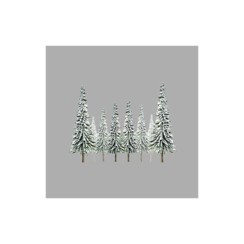 JT Scenic Snow Pine 6" to 10" O-Scale (12 Per