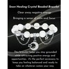 KokoGlow White/Snow Moon & Star Healing Crystal Bracelet for Women,