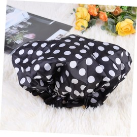 Healeved 6pcs Eva Bath Caps for Adults Shower Hair Protective Caps Double Design for Daily Use for Makeup Hair Conditioning and Salon Use