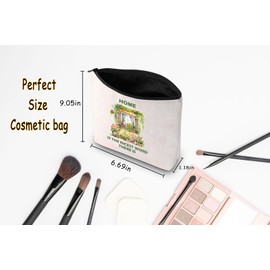 JNIAP house Inspired Gift Home Is The Nicest Word There Is Cosmetic Bag Book lover Gift (Home Is The Nicest Bag)