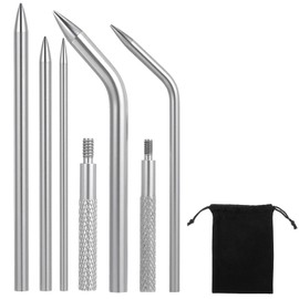 7 PCS Baseball Glove Lacing Needle Precise Mitt Needle Handy Glove Shoelace Repair Kit Durable Reliable Leather Lacing Needles Stainless Steel for Baseball Softball Gloves Relacing and Repair