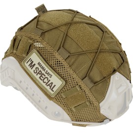 OneTigris Helmet Cover Airsoft Helmet Without Helmet for Ballistic FAST Helmet in Size L & FAST PJ Helmet in Size L/XL, Coyote Brown
