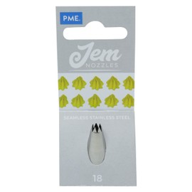PME NZ1B JEM Drop Flower Piping Nozzle no. 1B, Silver