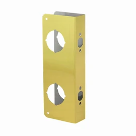 SUMBIN Door Guard Reinforcer, Repair Doors, Add Extra Security to Your Home and Prevent Unauthorized Entry, 5-1/2 Door Hole, 2-3/8 with Satin Brass Color