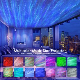 Rossetta Galaxy Projector, Star Projector LED Lights for Bedroom, White Noise Aurora Projector, Night Light for Kids Room, Adults Home Theater, Ceiling, Room Decor, Gift for Christmas, Birthday