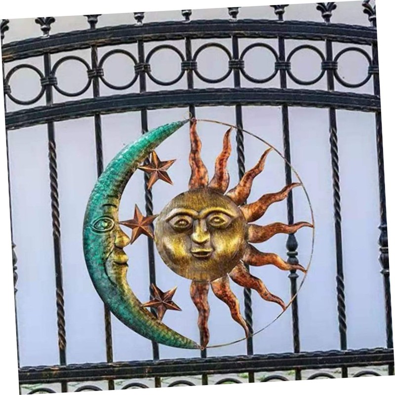 Ipetboom 1 PC Unique Sun Moon Pendant Wall Hanging Decor