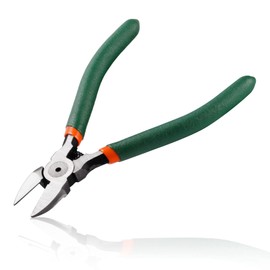 LEONTOOL 5 Inches Wire Cutter, Flush Cutter with Spring, Precision Diagonal pliers, Side Cutter, Wire Cutting Pliers for Electronics Wires Jewelry Zip Ties Cutting