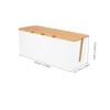 KONTONTY Cable Cover Organizer Line Storage Box Hide Wires Power