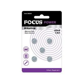 Focus E. 5pcs LR44 Cell Battery Alkaline Mercury Free