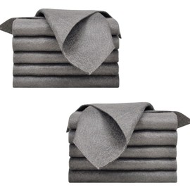 OWLMATE Pack of 12 window cleaning cloths, cleaning cloths, window cloth, streak-free, window cleaning cloth, microfibre cloth for cars, kitchen, glass