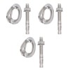 3Pair Rock Climbing Bolt Hanger Stainless Steel Climbing Anchor for