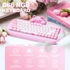 YUNZII C68 Wireless Mechanical Keyboard,65% Gaming Keyboard Hot Swap,Triple Mode