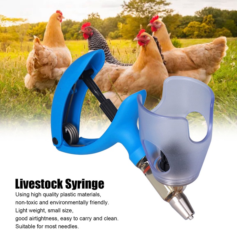 Bottle Mount Adjustable Continuous Syringe for Livestock Cattle Chickens Sheep