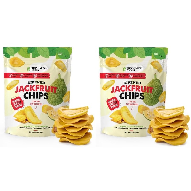 (Pack of 2) Jackfruit Chips, Net Weight 13 Ounce -