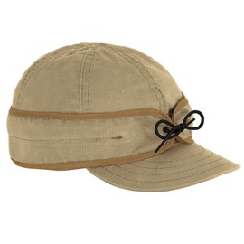 Stormy Kromer The Trail Cap, Water-Repellent 100% Cotton Ripstop, Washable Wax for Outdoor Adventures, Stone, Size 7 3/4