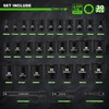 TecoTek 30 Pieces 1/2-Inch Drive Shallow Metric Impact Socket Set,